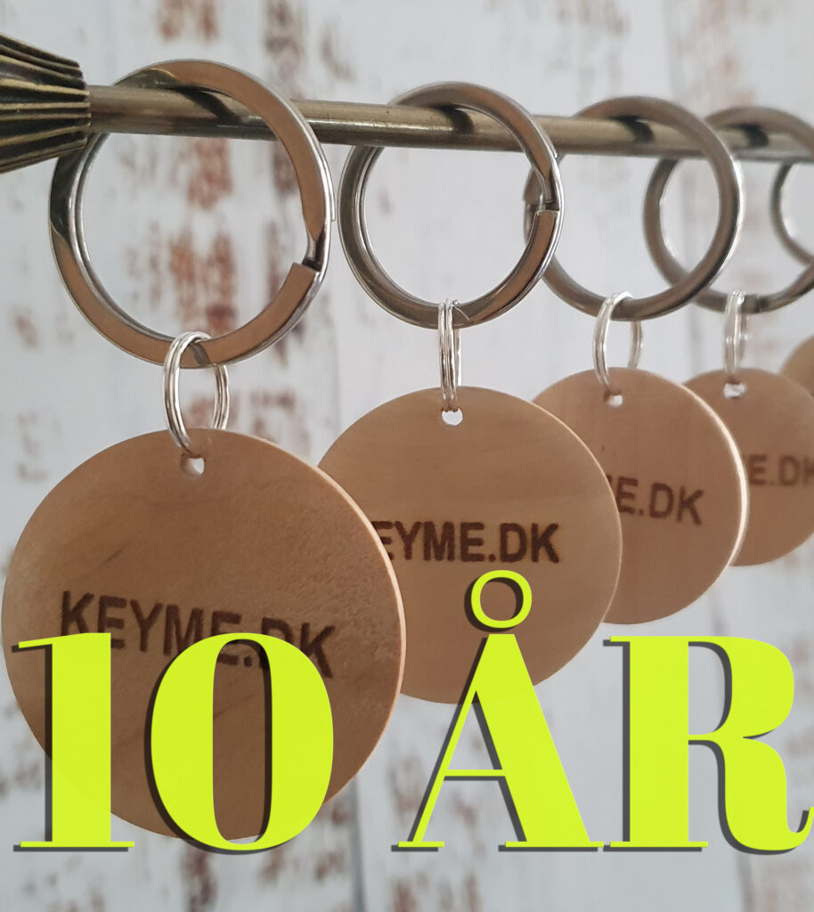 KeyMe Abonnement der løber i 10 år (inkl. 2 ID brikker)