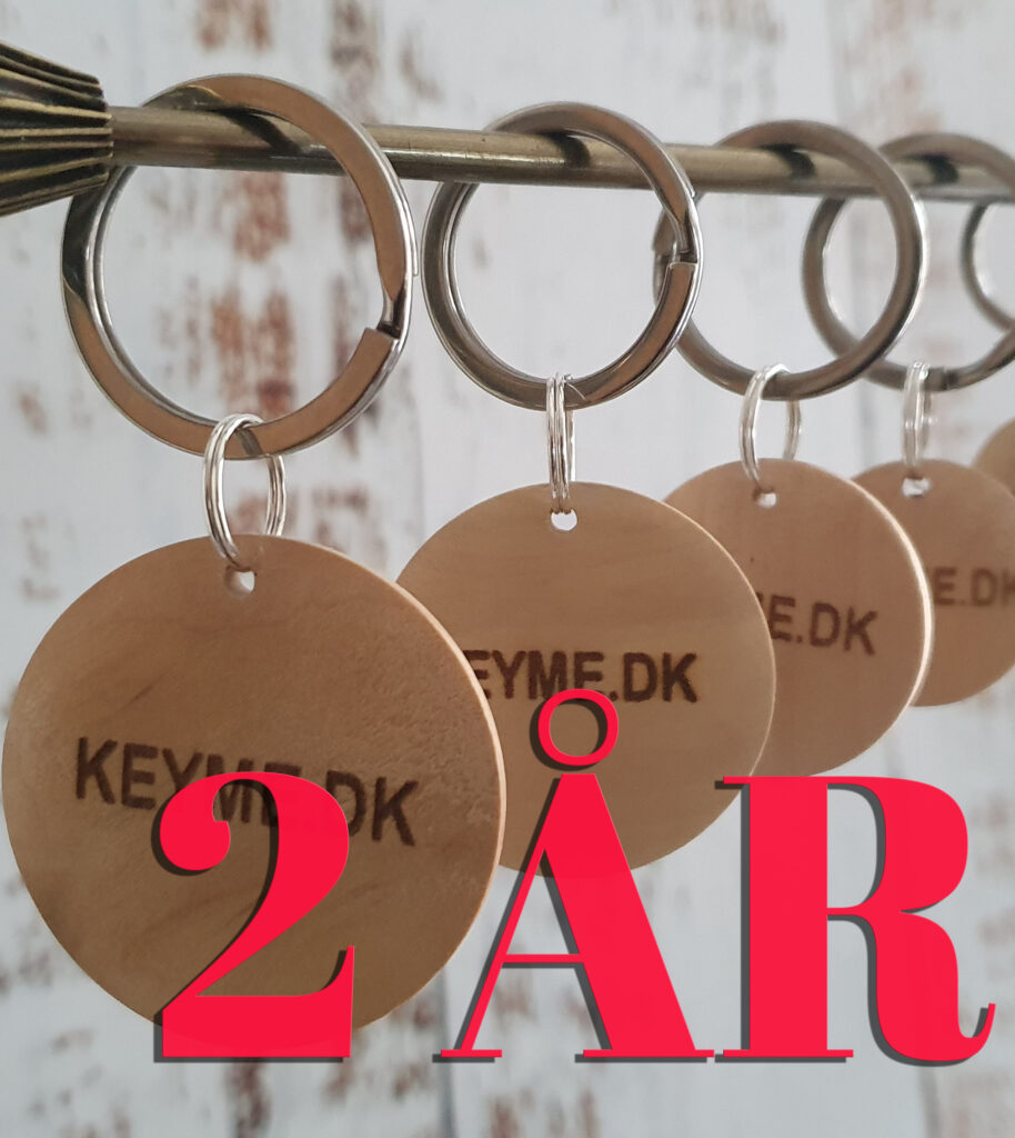 KeyMe Abonnement der løber i 2 år (inkl. 2 ID brikker)