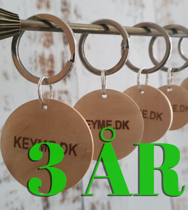 KeyMe Abonnement der løber i 3 år (inkl. 2 ID brikker)