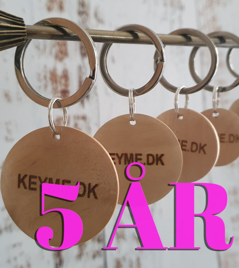 KeyMe Abonnement der løber i 5 år (inkl. 2 ID brikker)